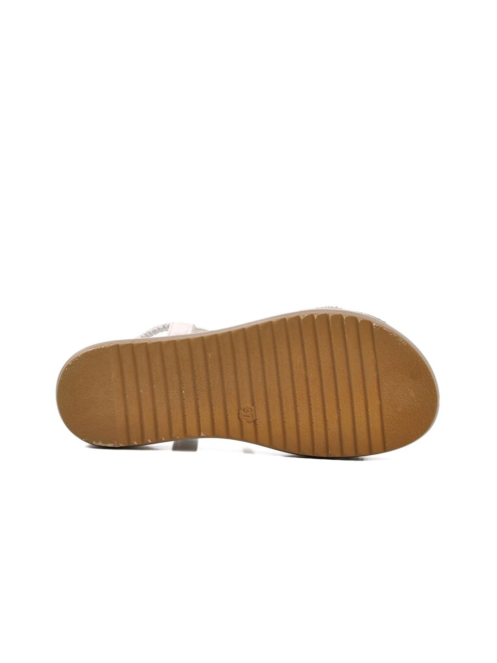 Gri Gümüş Yüksek Taban Kadın Sandalet 286053-4