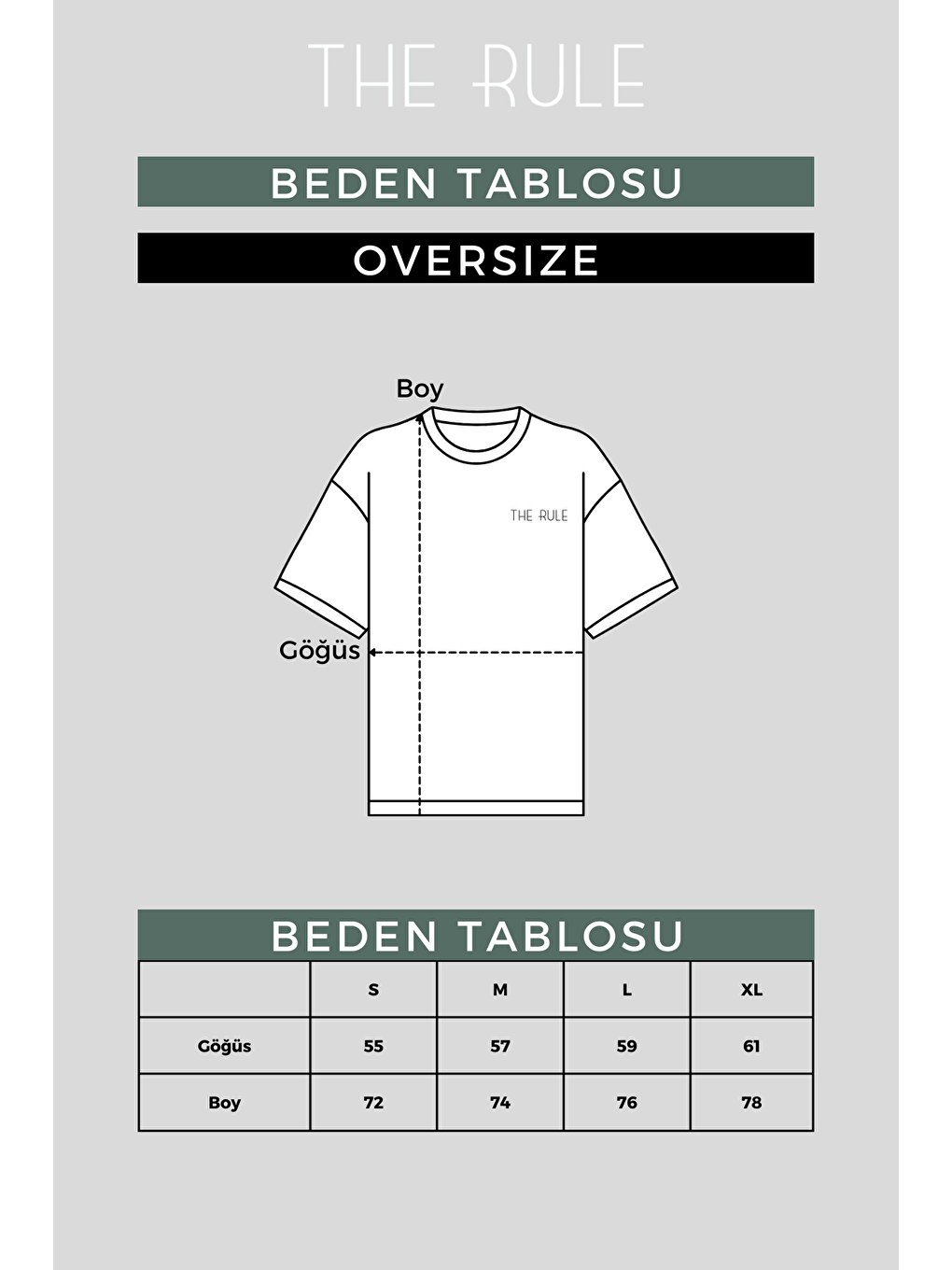 THE RULE Nane Yeşili Oversize Fit Bisiklet Yaka %100 Pamuk Terrible Baskılı Erkek T-Shirt RF0408 - 6