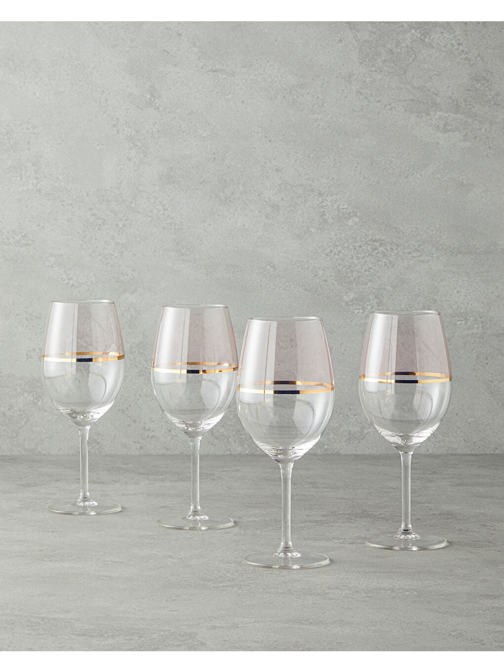 Fiore Cam 4'lü Kadeh 540 Ml Açık Pembe