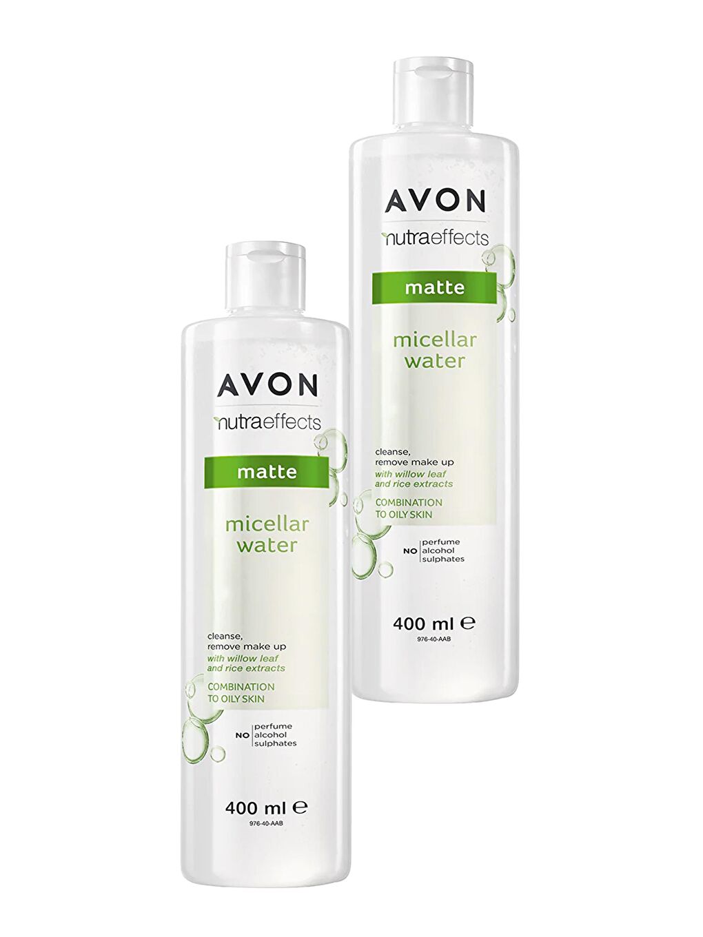 AVON Nutra Effects Mat Micellar Makyaj Temizleme Suyu 400 Ml. İkili Set