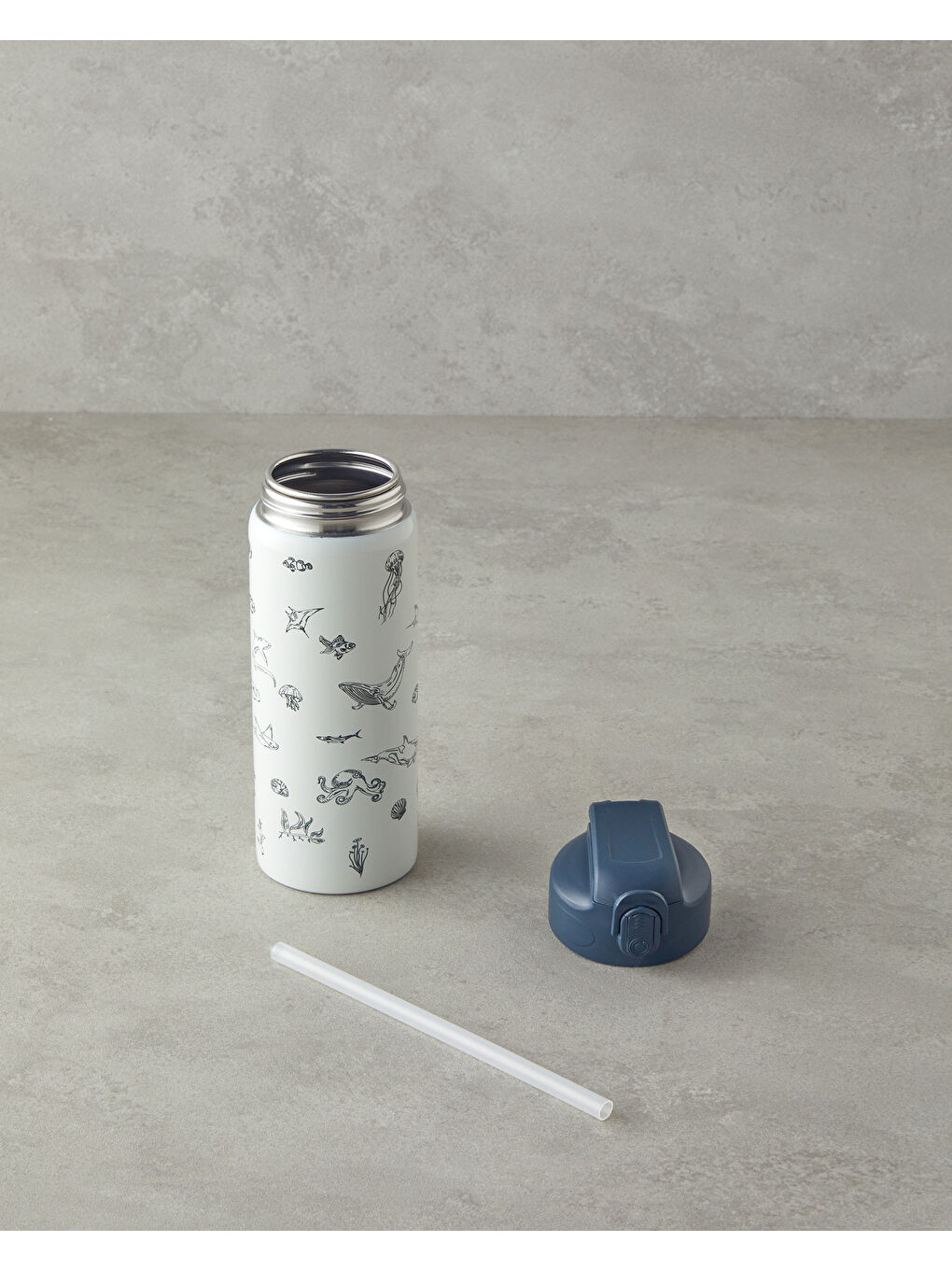 Good Mood Kids Sea Çelik Termos Bardak 600 ml Gri-1