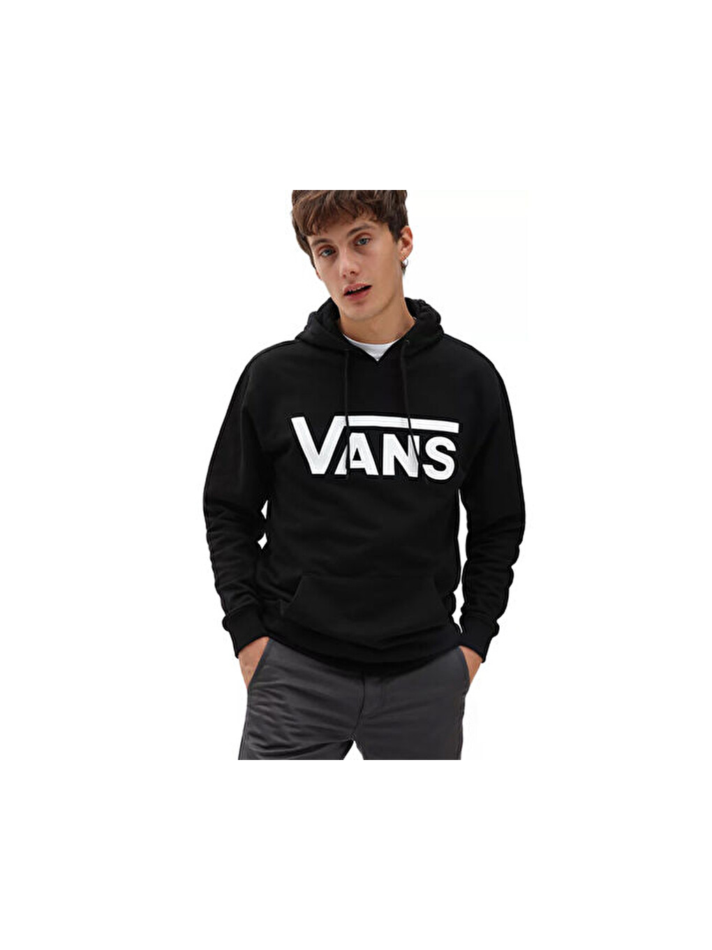Classic Po Hoodie İi Erkek Günlük Sweatshirts Vn0a456by281 Siyah
