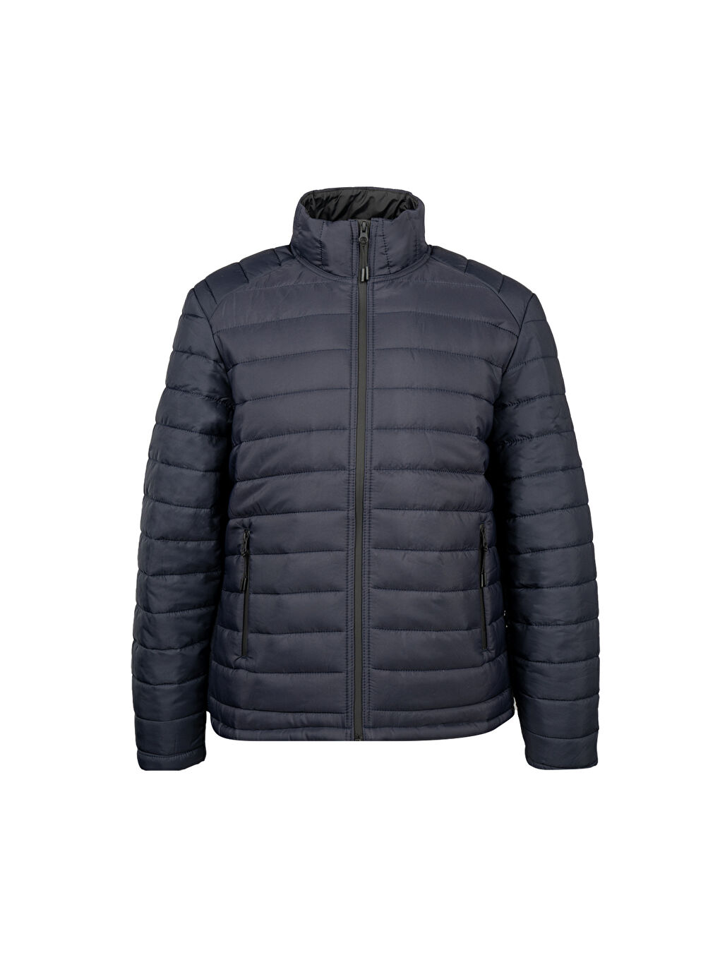 Lacivert Regular Fit Hakim Yaka Şişme Mont