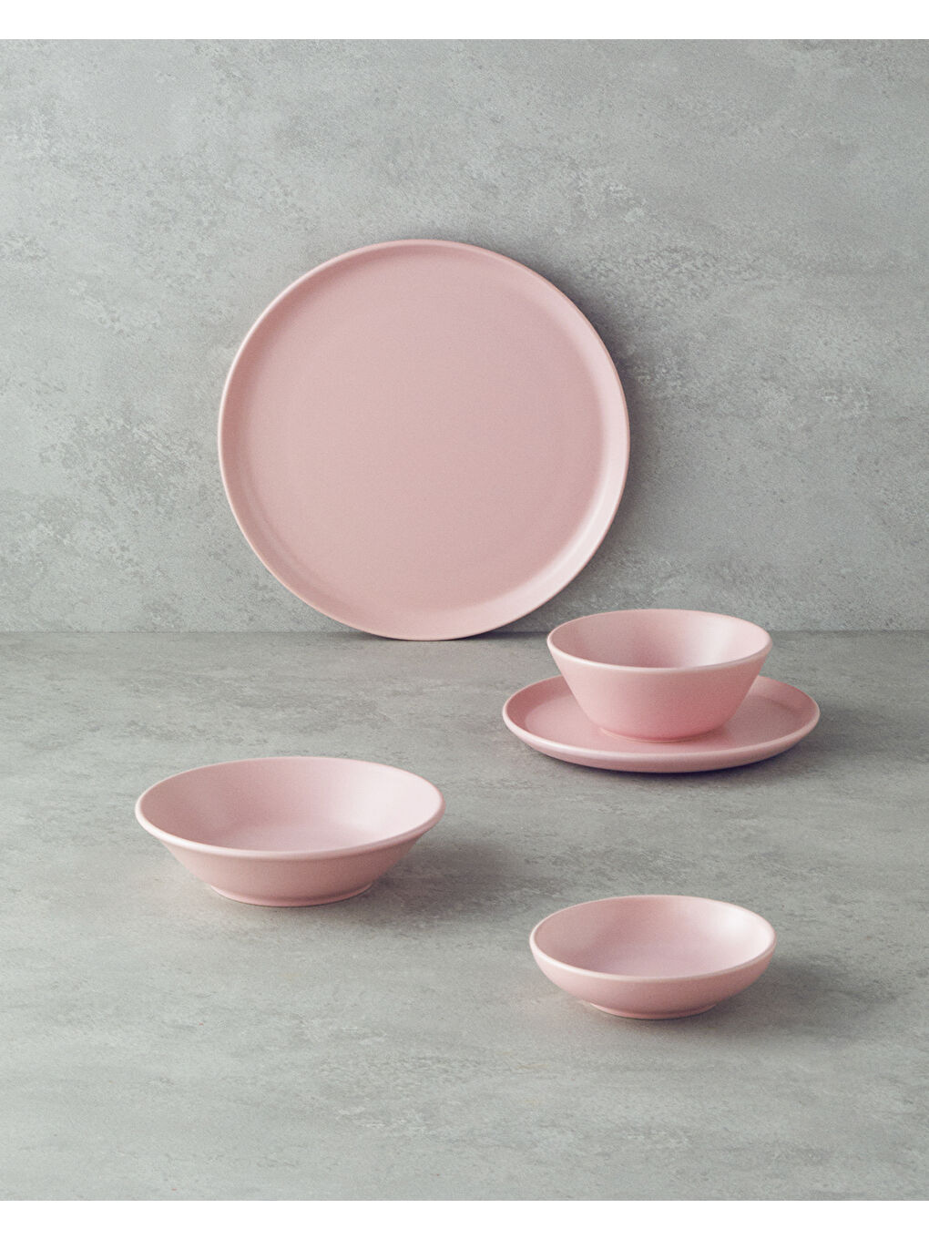 Mile Seramik Pasta Tabağı 20 cm Pembe-3