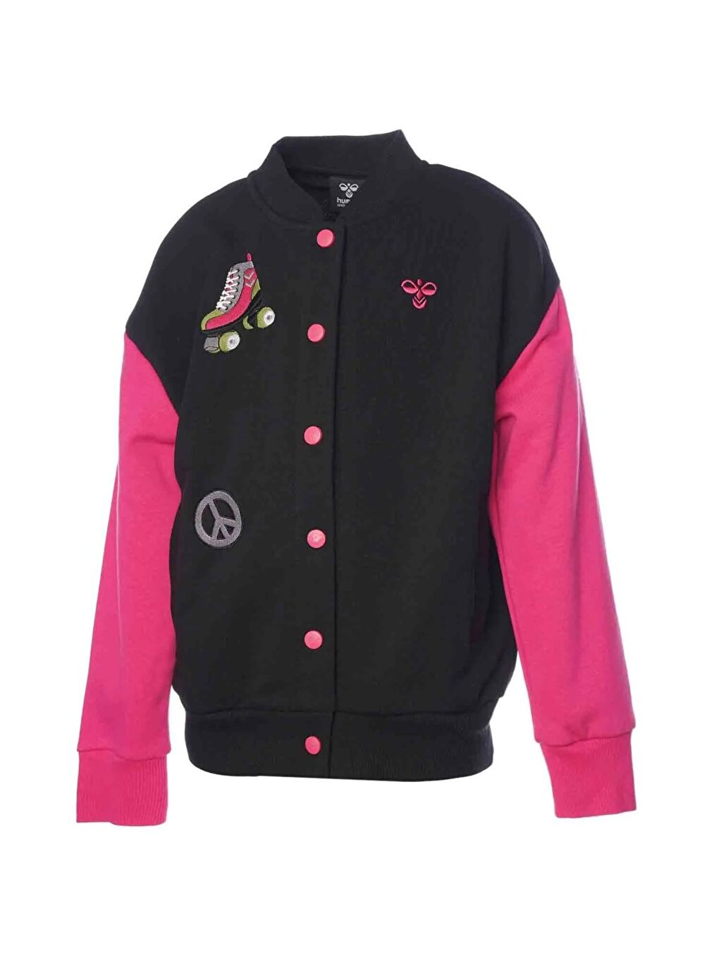 Hummel Bomber Çocuk Siyah Yuvarlak Yaka Ceket - 1