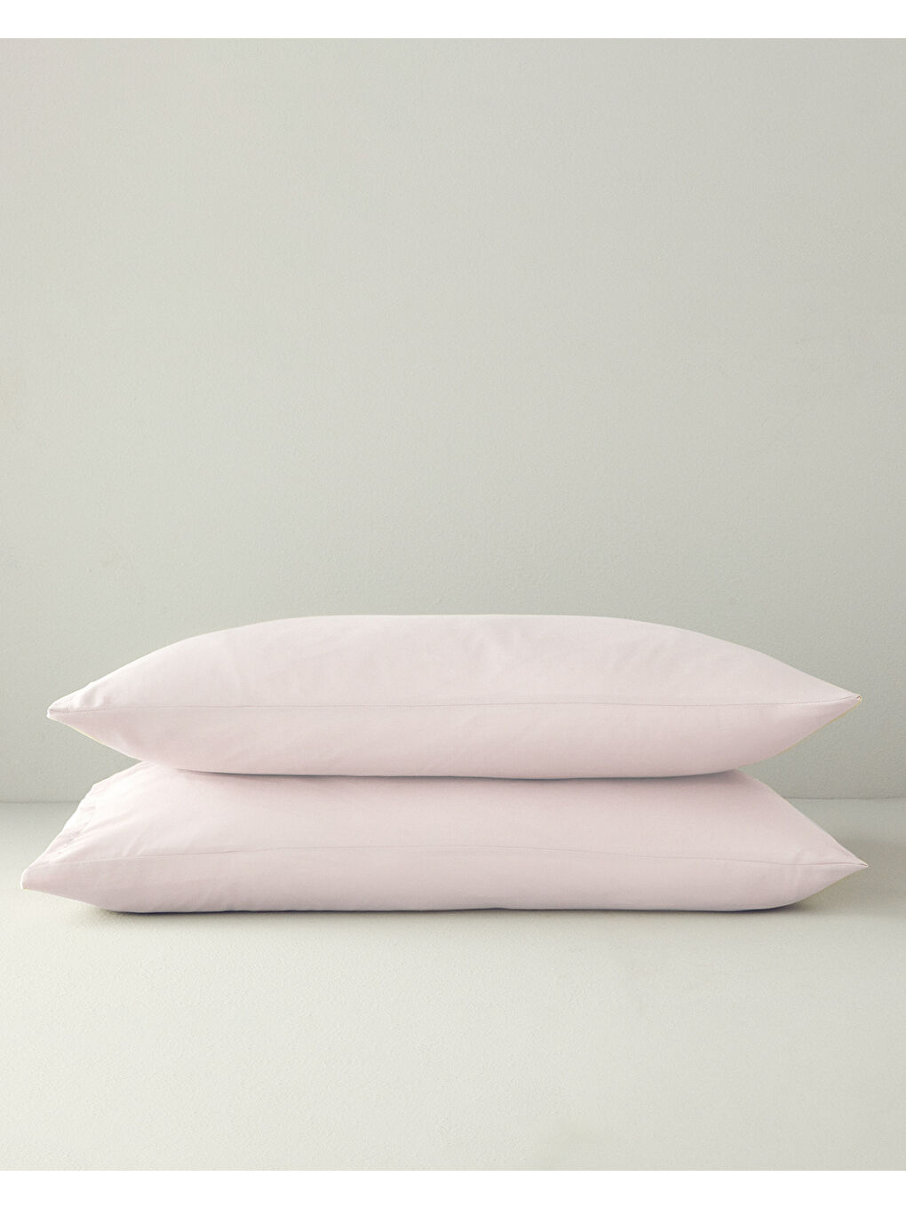 Pure Pamuklu 2'li Yastık Kılıfı 50x70 cm Toz Pembe-2