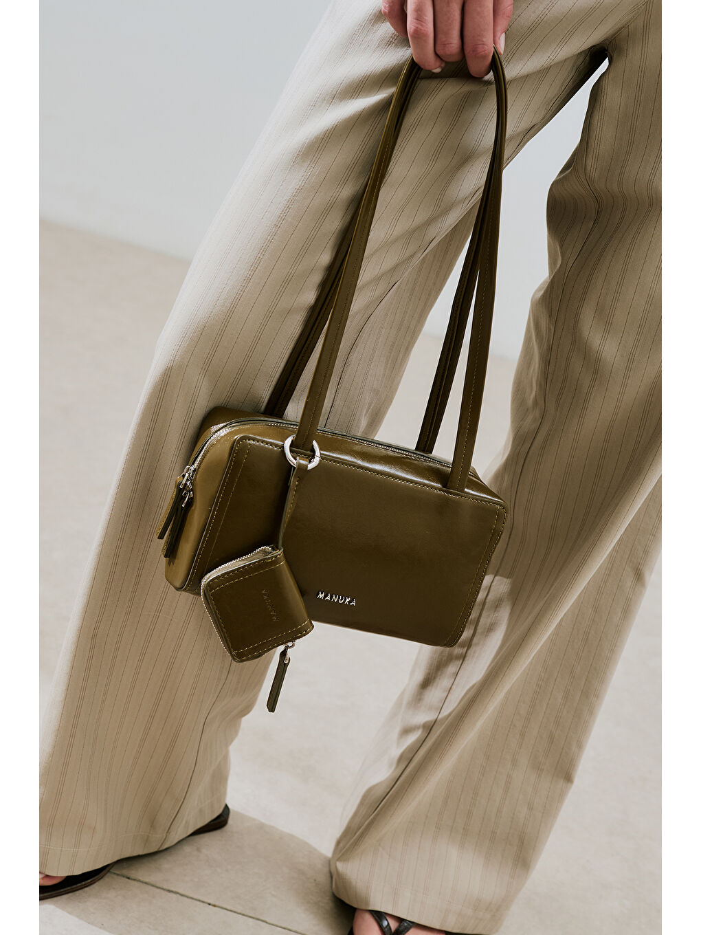 Bej Muse Omuz Çanta Seaweed-1