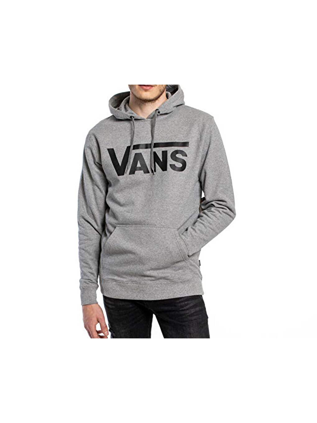 Classic Po Hoodie İi Erkek Günlük Sweatshirts Vn0a456bady1 Gri-4