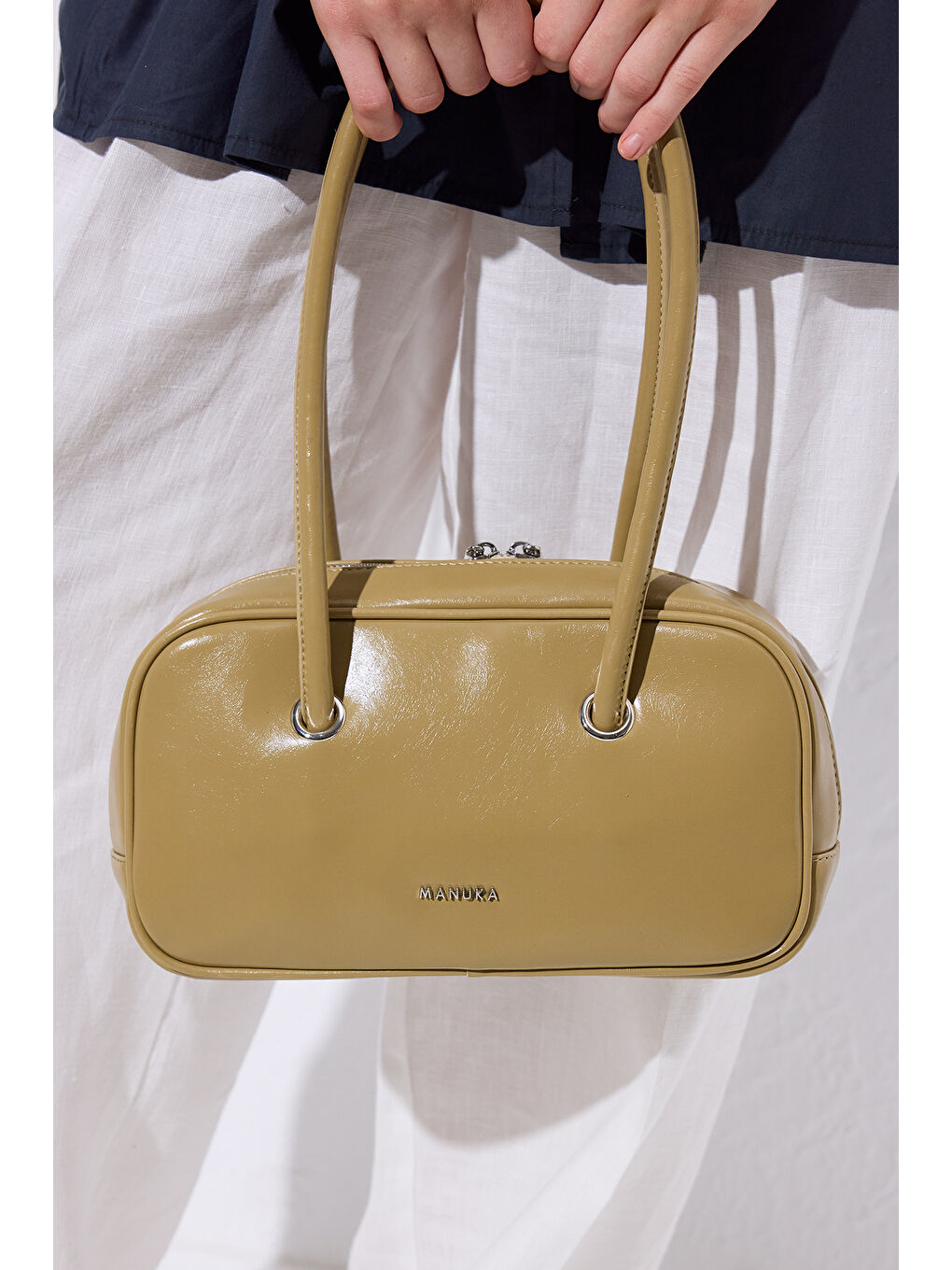 Bej Kyomı Bowling Çanta Olıve-2