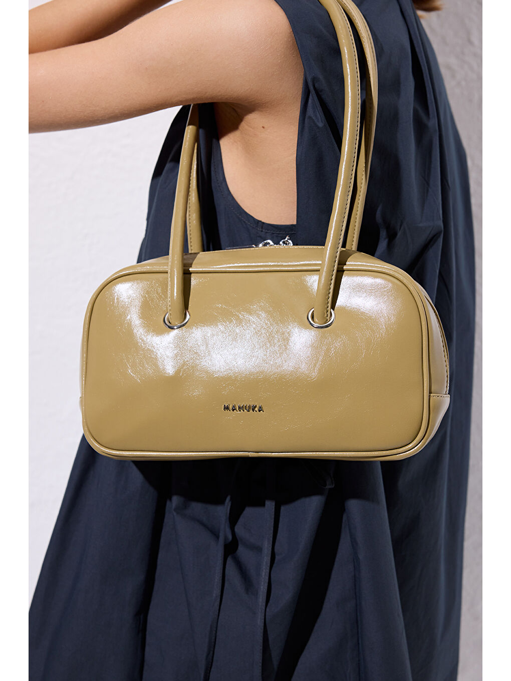 Bej Kyomı Bowling Çanta Olıve-3