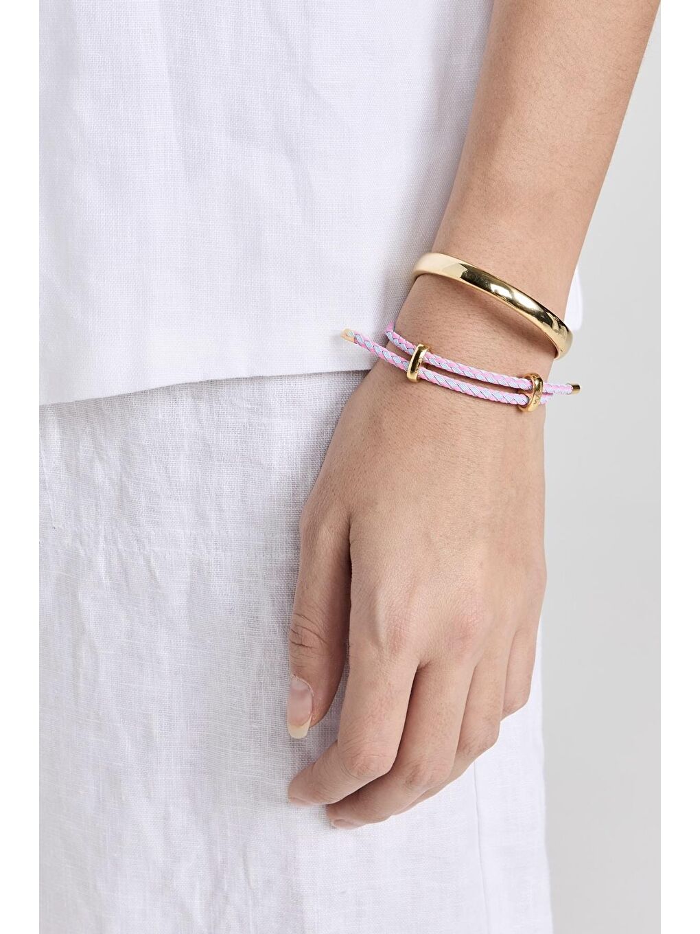 Pembe Ashley's Choice Ayarlanabilir İp Bileklik-3