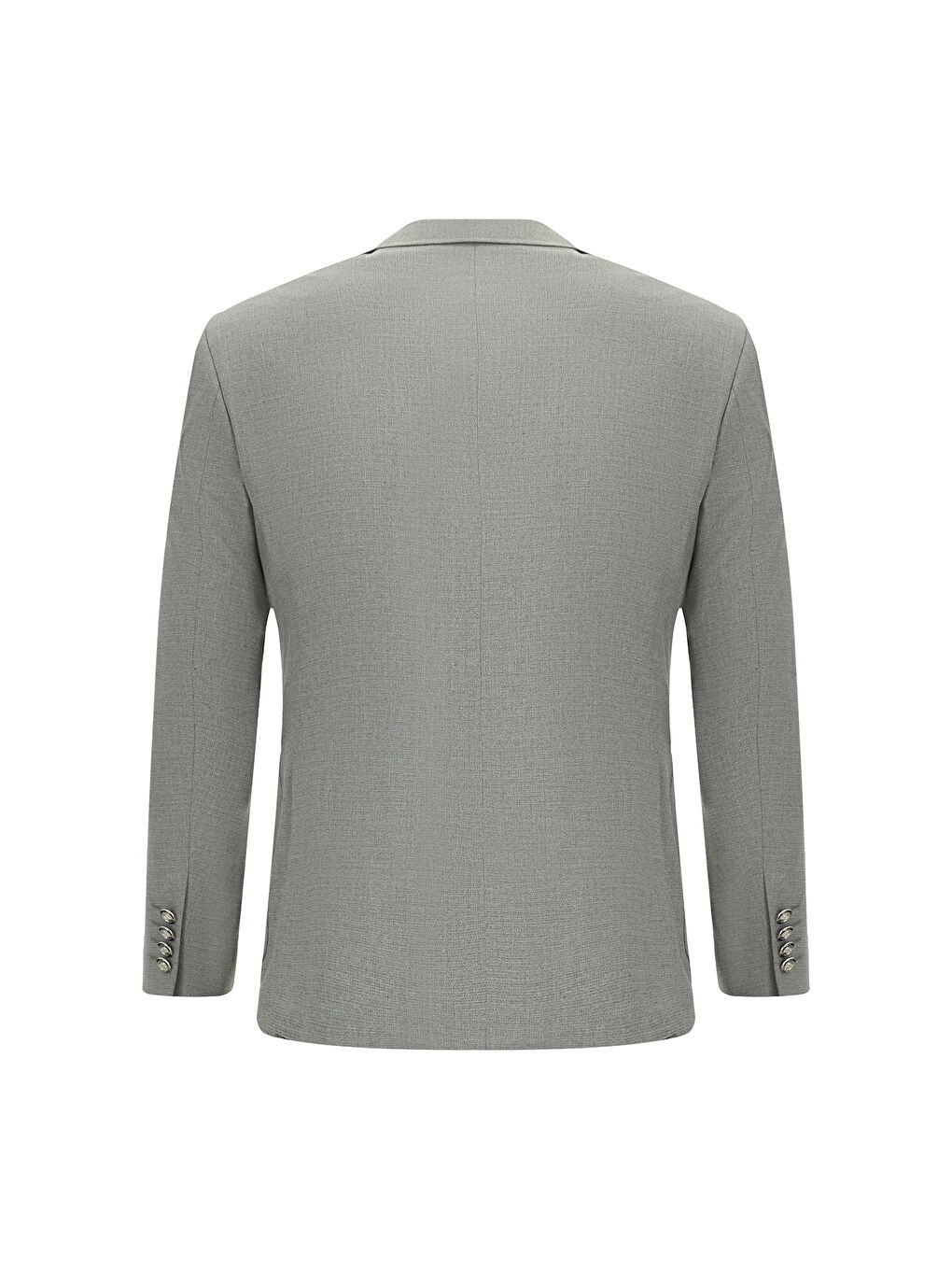 Gri Super Slim Fit Ekstra Dar Kesim Desenli Beli Lastikli İpli Spor Takım Elbise-2