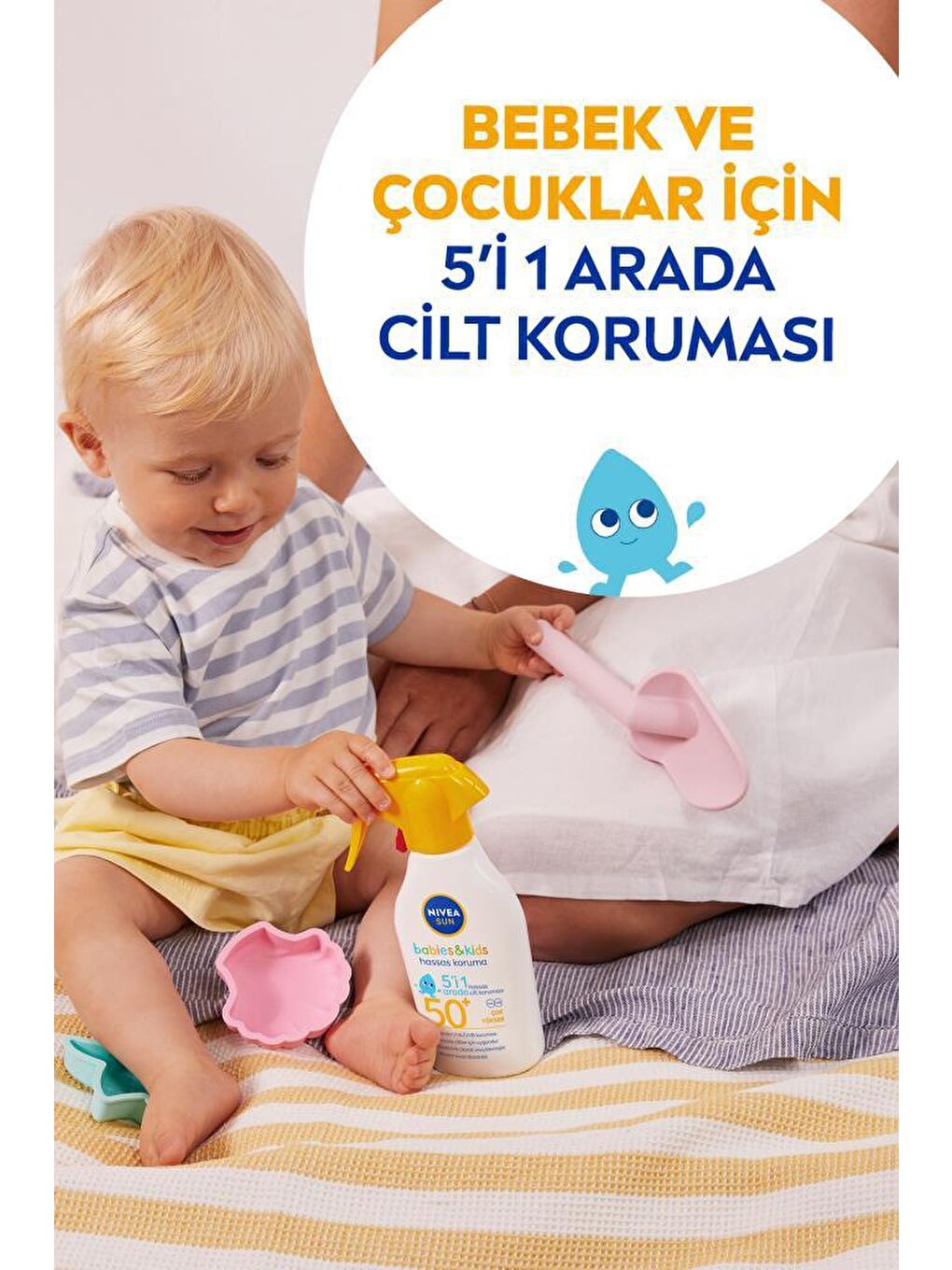 NIVEA Şeffaf Baby Bebek ve Çocuklar İçin Güneş Spreyi 270 ml SPF50 - 3