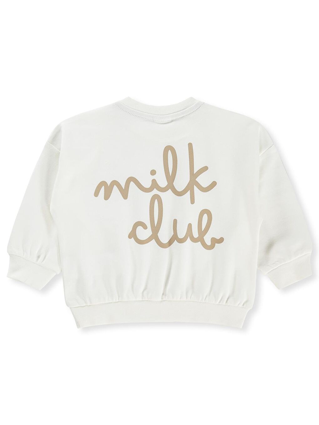 Baby Milk Club Baskılı 3-18 Ay Sweatshirt - Ekru 6-9 Ay-1