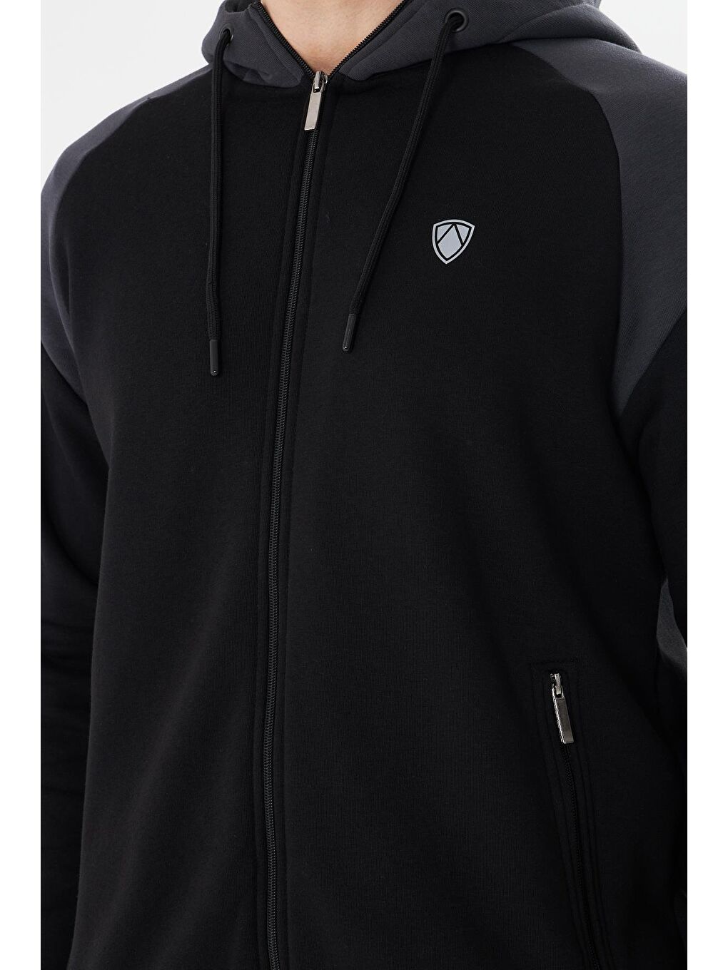 Siyah Şardonlu 3 Iplik Kışlık Eşofman Takımı 5723-S-6