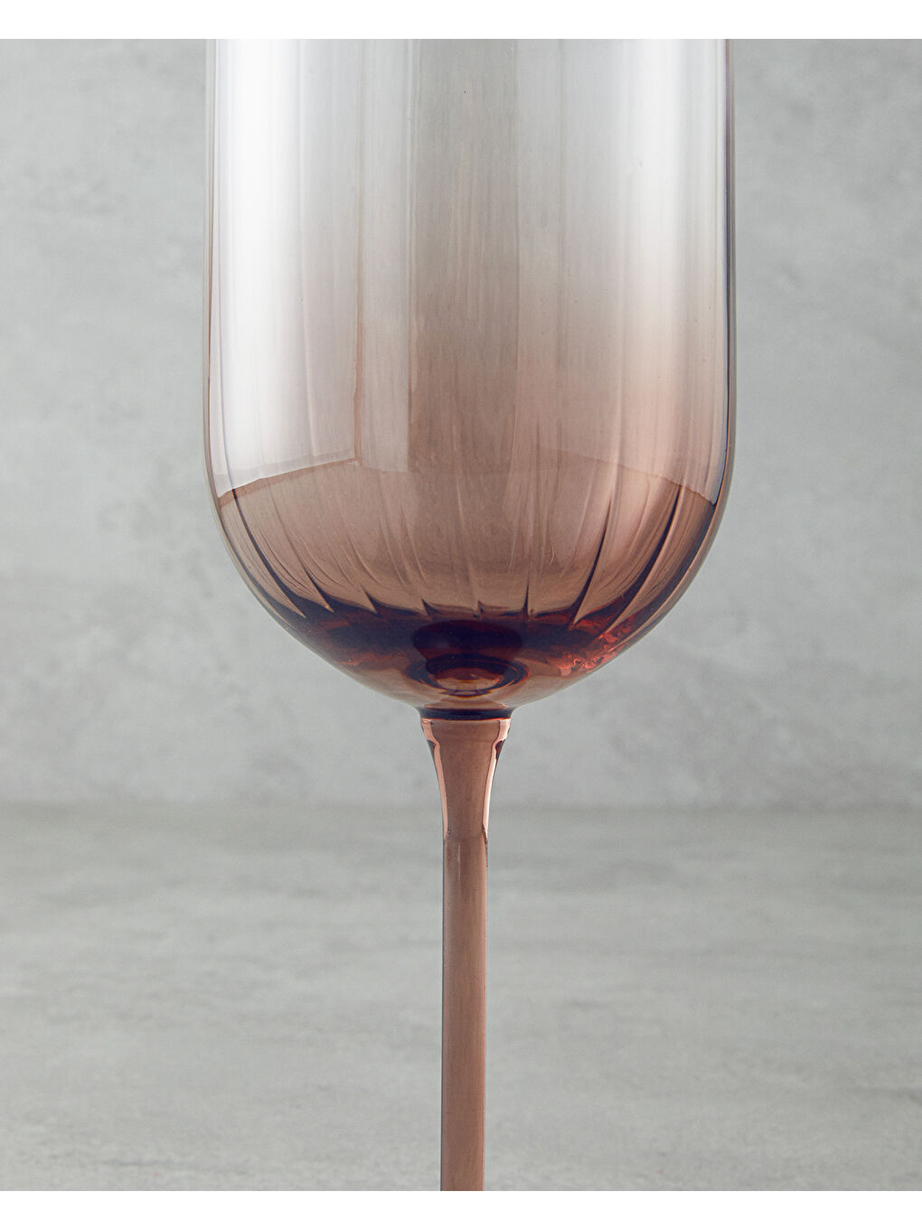 Kahverengi Bronze Cam 3'lü Kadeh 410 ml Kahve-2