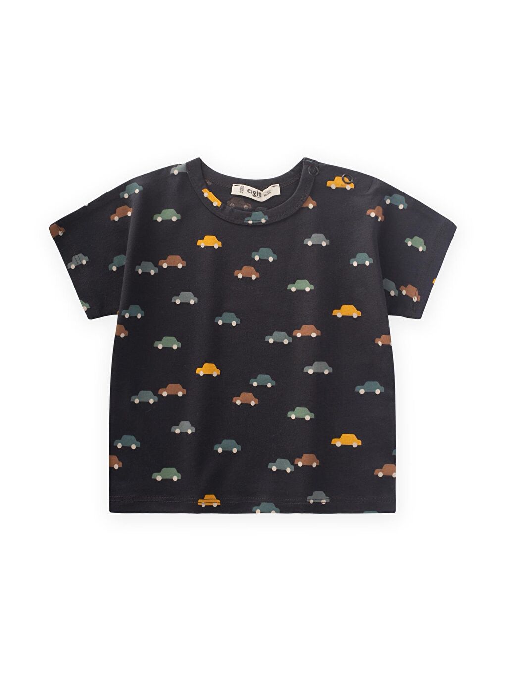 Antrasit Erkek Çocuk Desenli Tişört