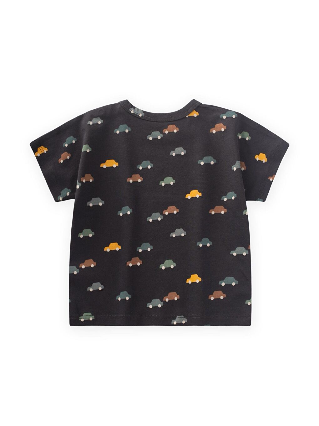 Antrasit Erkek Çocuk Desenli Tişört-1