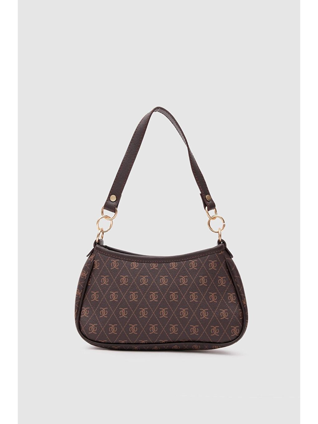 Farme Monogram Kahverengi Baget Ve Çapraz Çanta-4