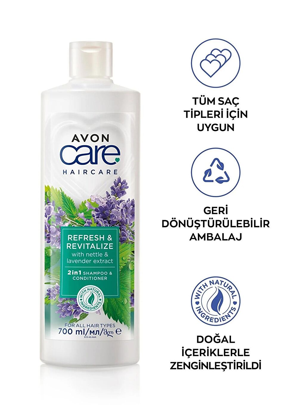 AVON Renksiz HairCare Üçlü Şampuan ve Saç Bakım Kremi Paketi - 3