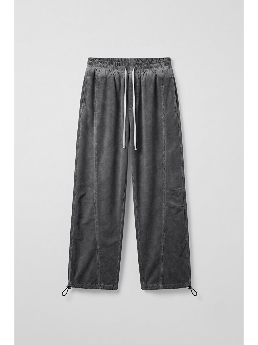 Erkek Baggy Yıkamalı Paraşüt Eşofman Altı Antrasit