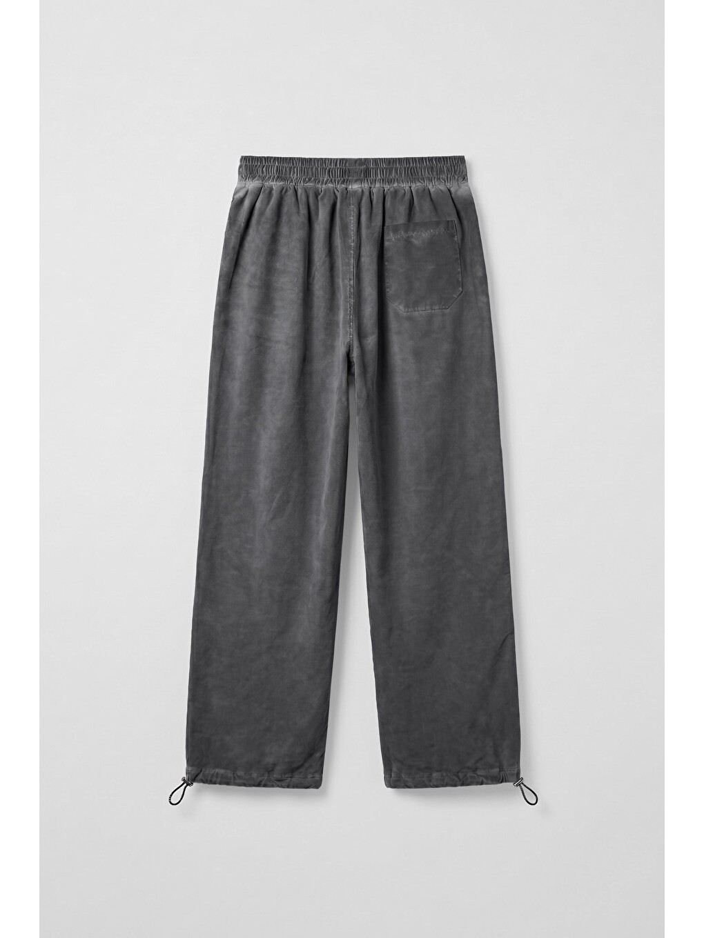 Erkek Baggy Yıkamalı Paraşüt Eşofman Altı Antrasit-1