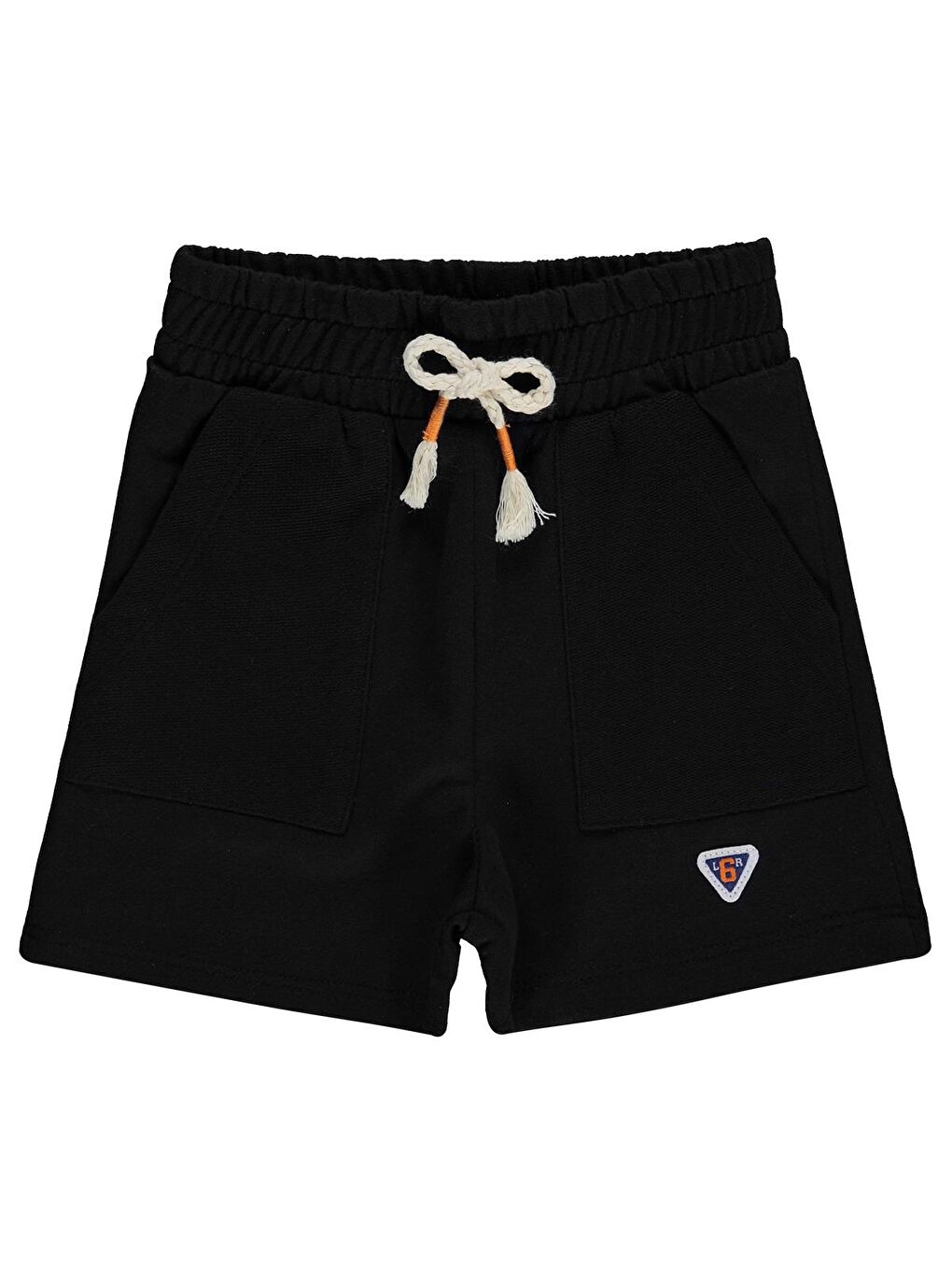 Boys Çift Cepli 2-5 Yaş Şort - Siyah 5-6 Yaş-1