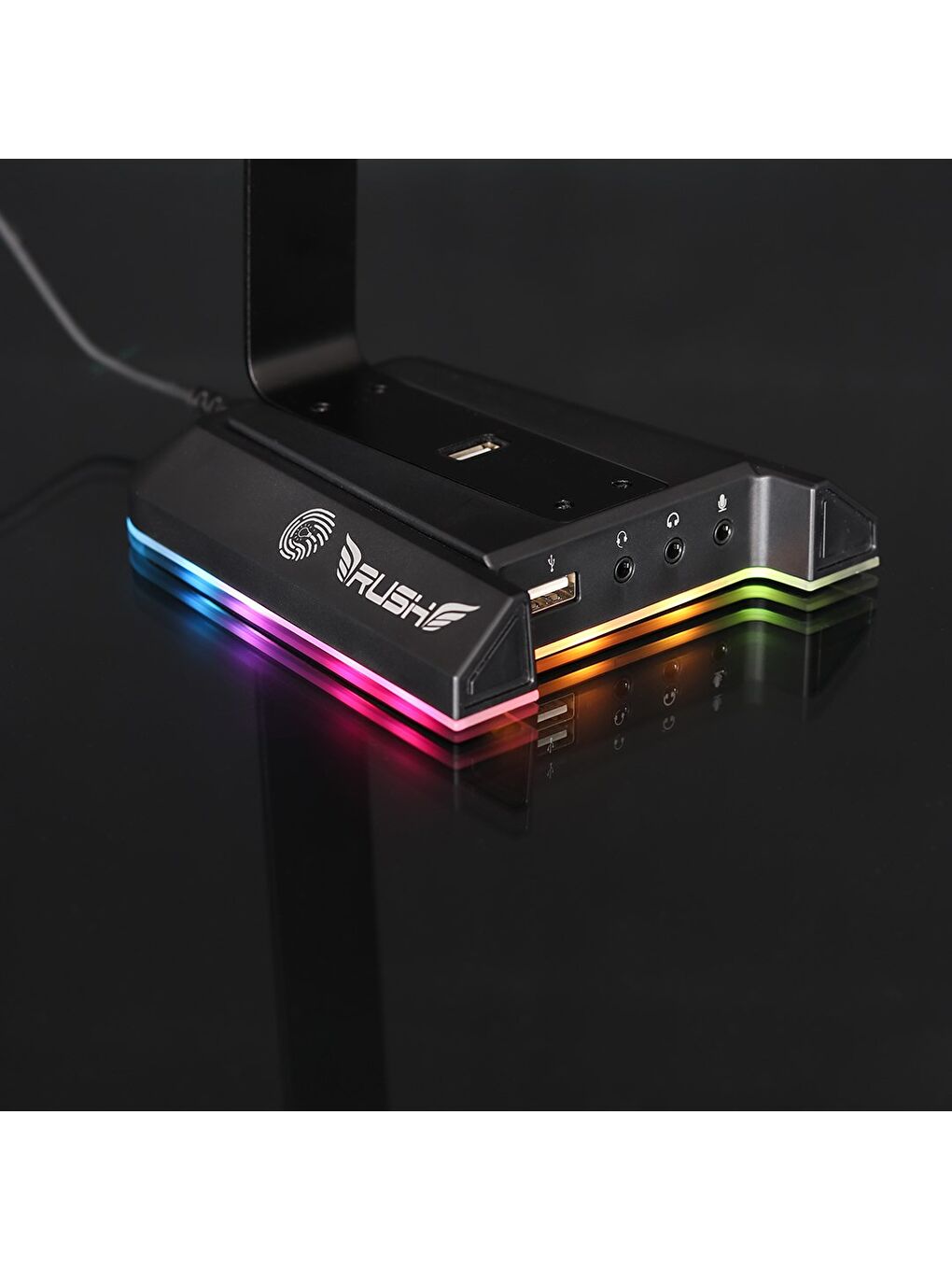 Rush Boomrack RHS801 Rgb USB 7.1 Surround Kulaklık Standı-1
