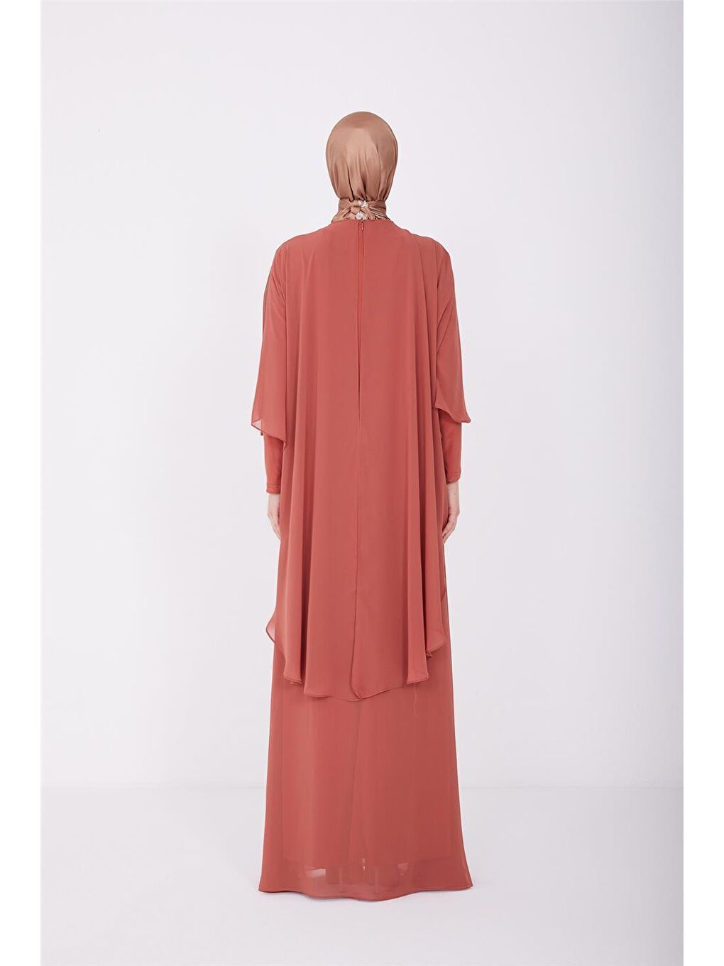 Turuncu Abiye Elbise 23Yd3361-4