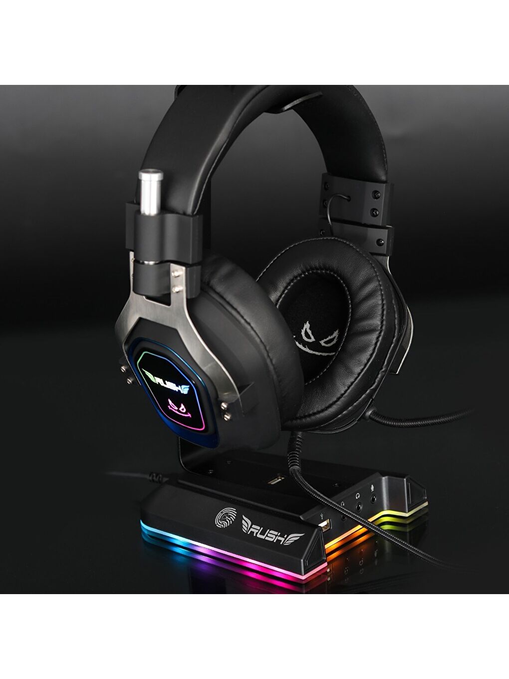 Rush Boomrack RHS801 Rgb USB 7.1 Surround Kulaklık Standı-4
