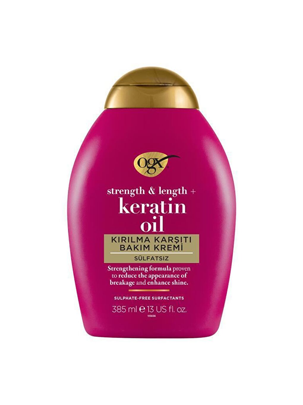 OGX Renksiz Kırılma Karşıtı Keratin Oil Sülfatsız Bakım Kremi 385 ml - 1