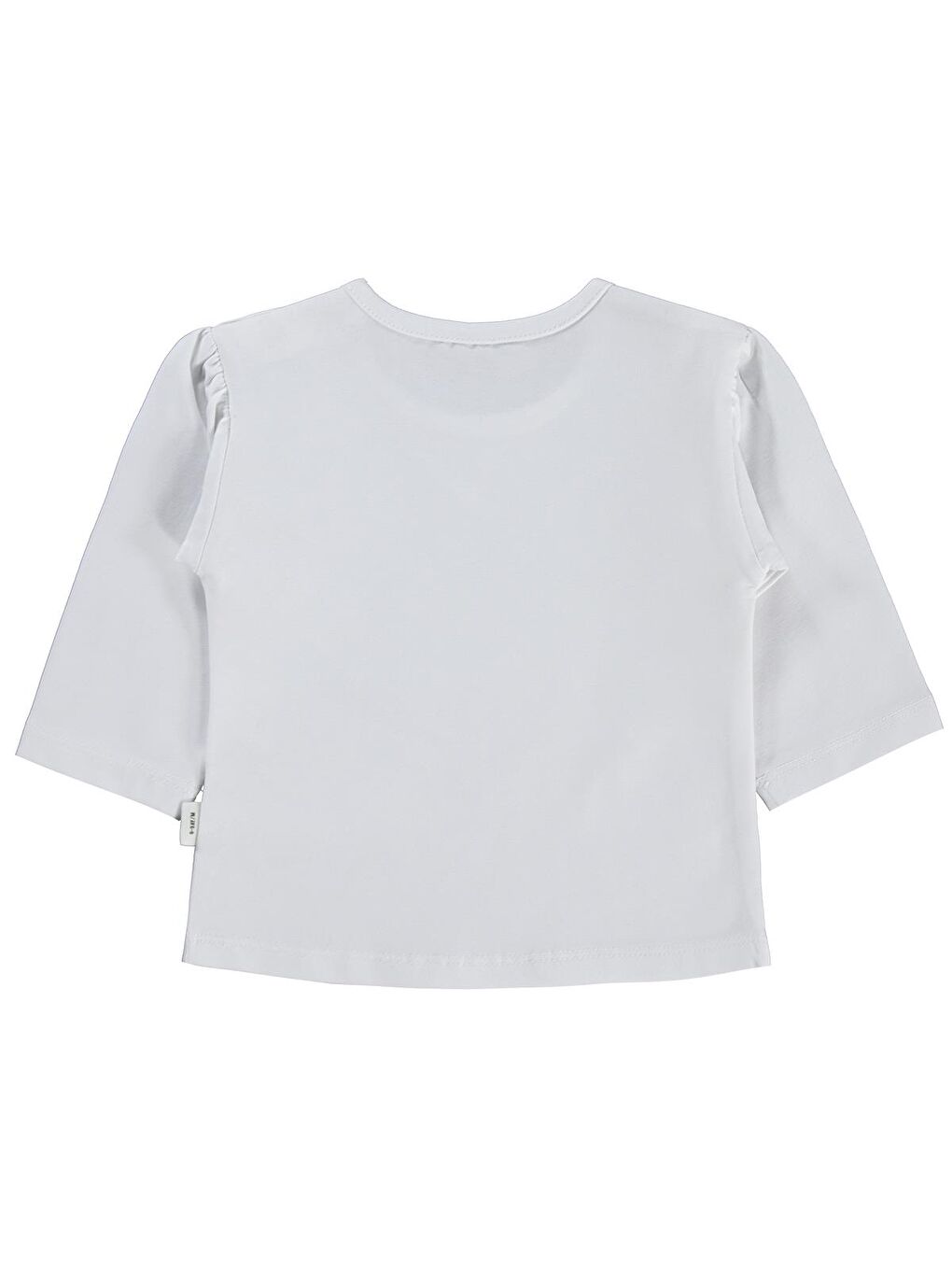 Baby Düz Basic 6-18 Ay Sweatshirt - Beyaz-1