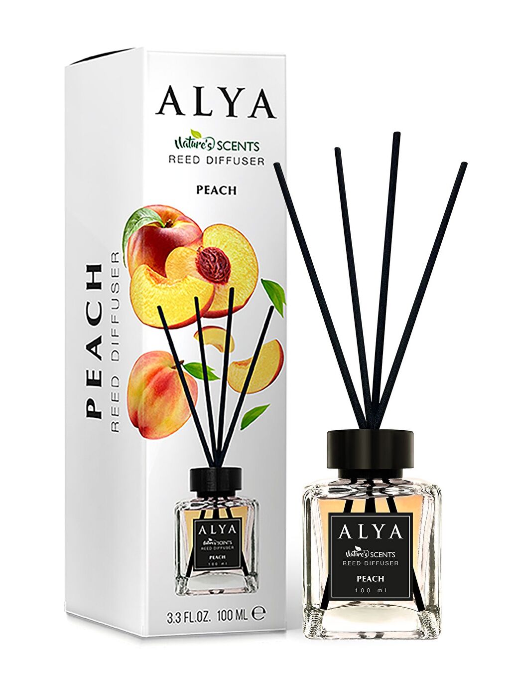 Alya Karışık Nature's Scents Peach Bambu Çubuklu Oda Kokusu- Şeftali Kokusu - 1