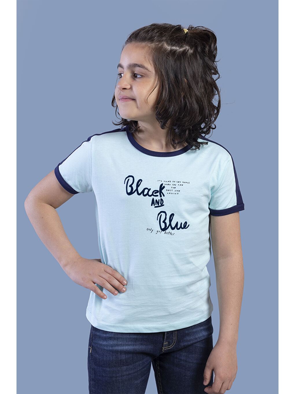 Toontoykids Mint Yeşil Erkek Çocuk Black Flak Baskılı Tişört