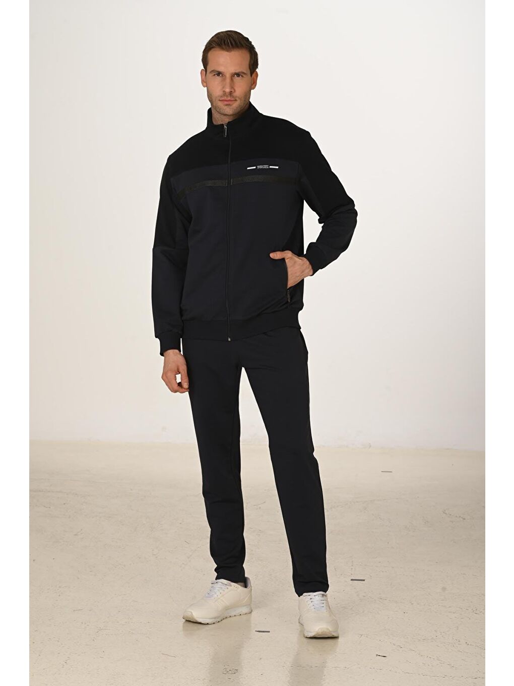 Lacivert Pamuklu Erkek Eşofman Takımı 5279