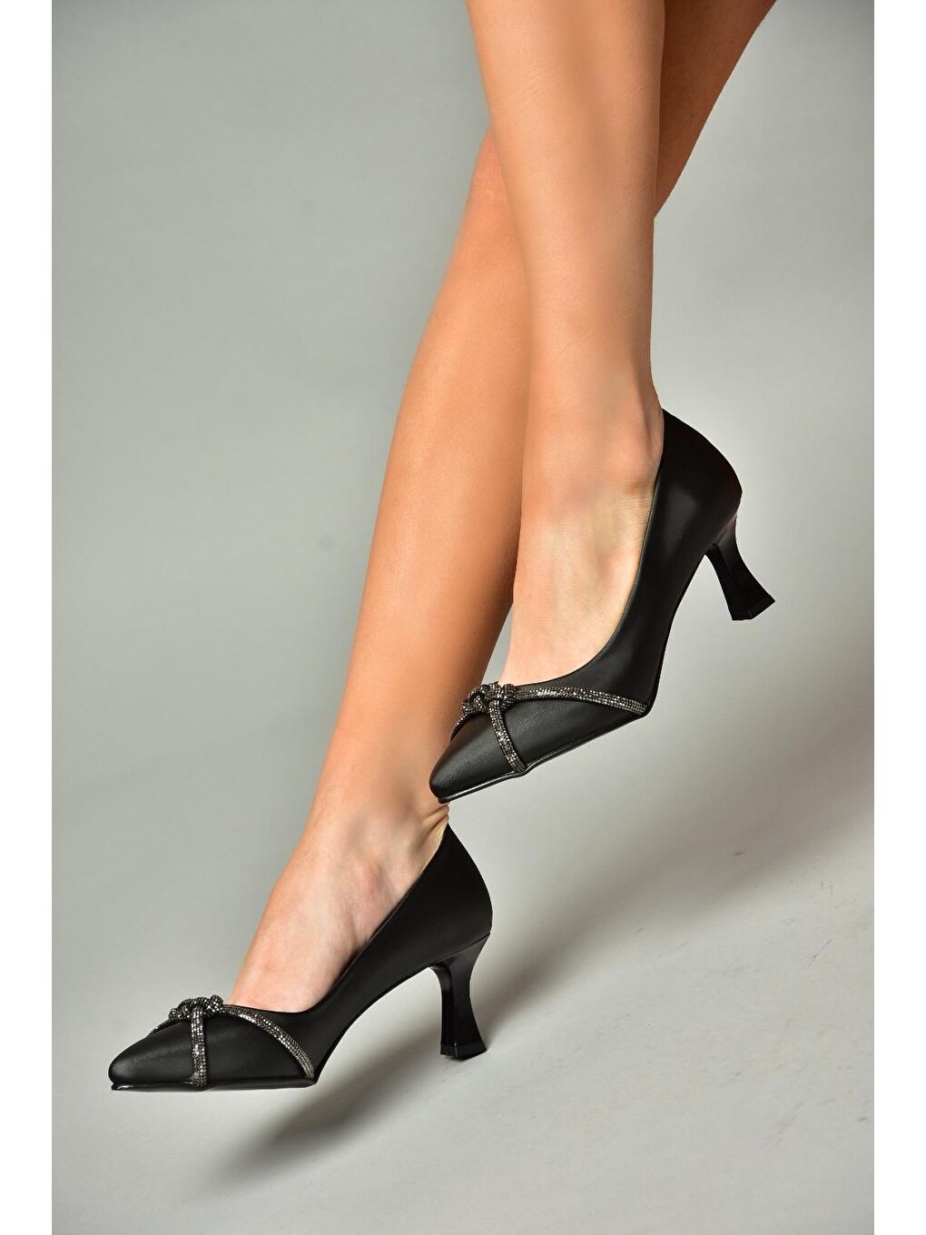 S2460616 Siyah Kadın Topuklu Ayakkabı-4