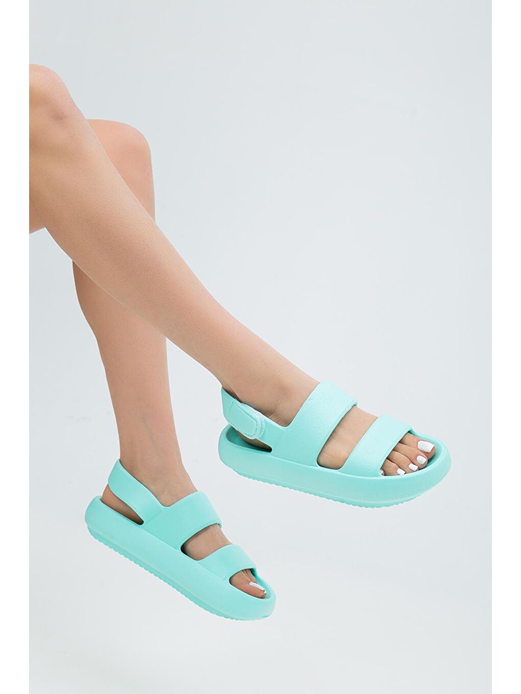 Yeşil D105 Günlük Ortopedik Kadın Terlik-3