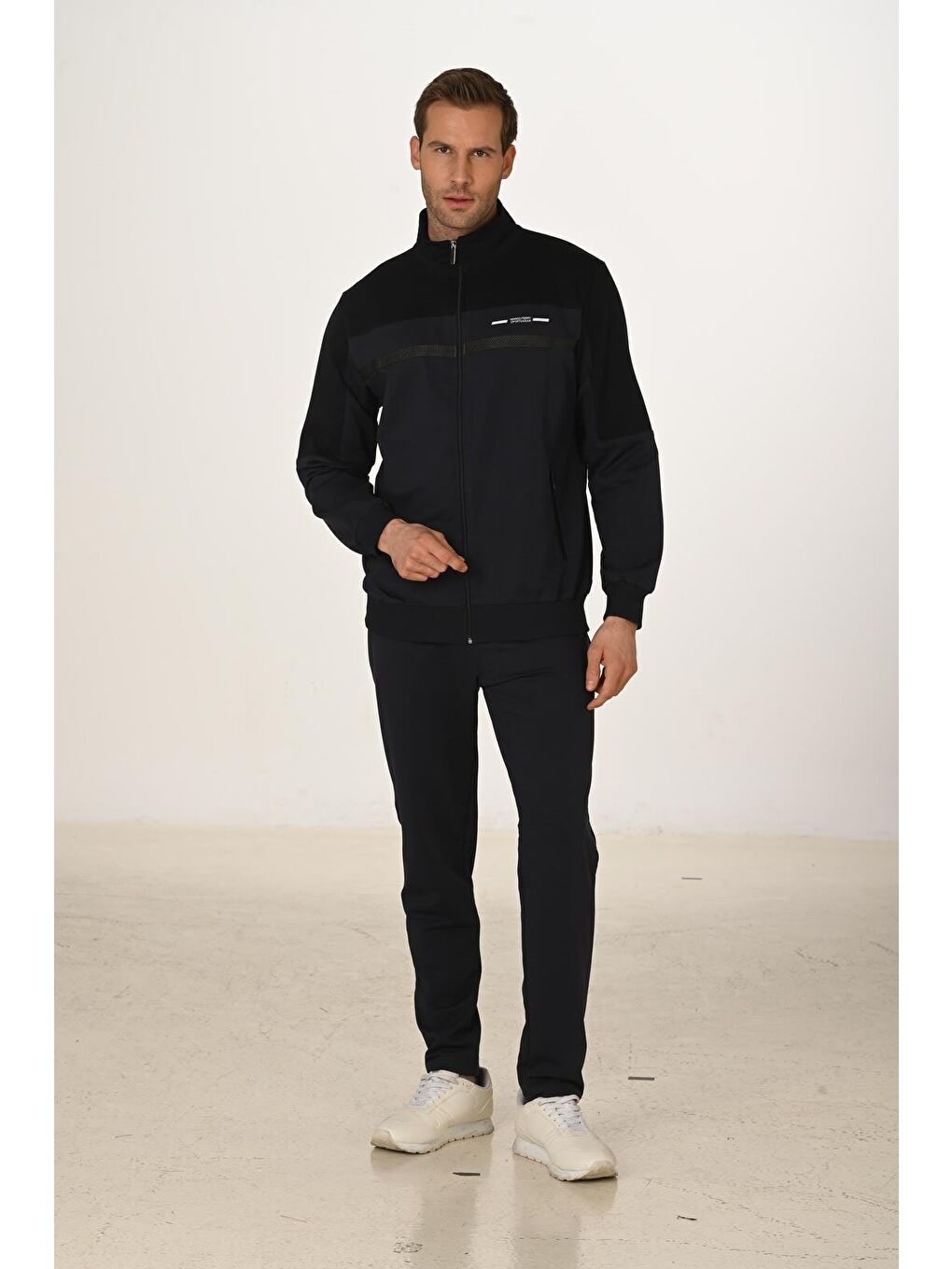 Lacivert Pamuklu Erkek Eşofman Takımı 5279-2