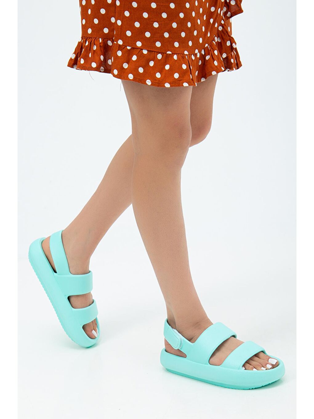 Yeşil D105 Günlük Ortopedik Kadın Terlik-4