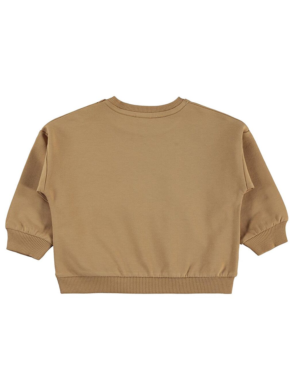 Baby Etiketli Basic 6-18 Ay Sweatshirt - Kahverengi-1