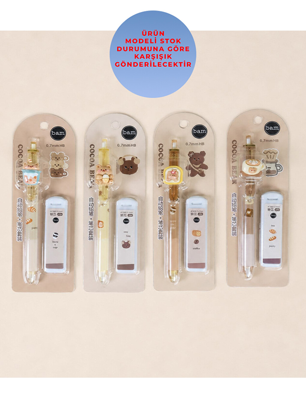 Coco Bear Uçlu Kalem 0.7 Ve Uç Set