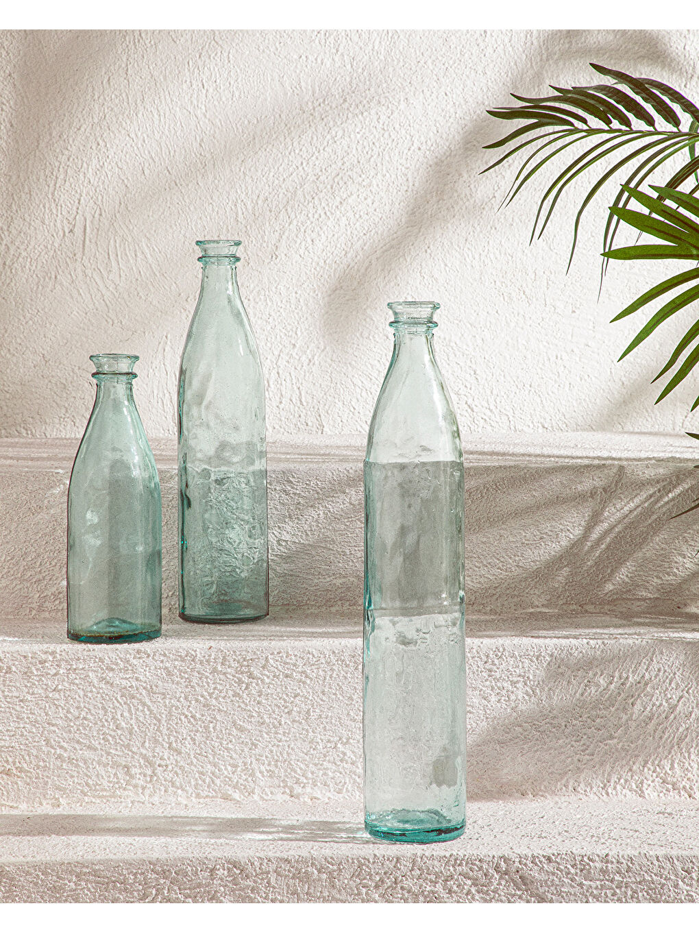 Recycled Bottle Cam Vazo Yeşil-2