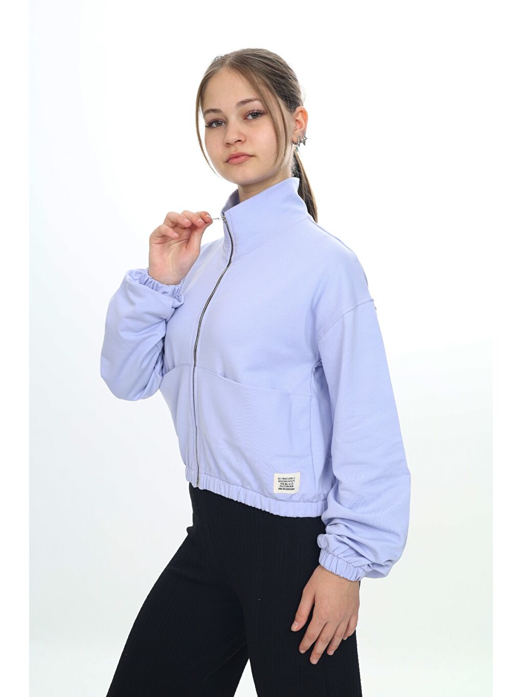 Lila Kız Çocuk Hırka-1