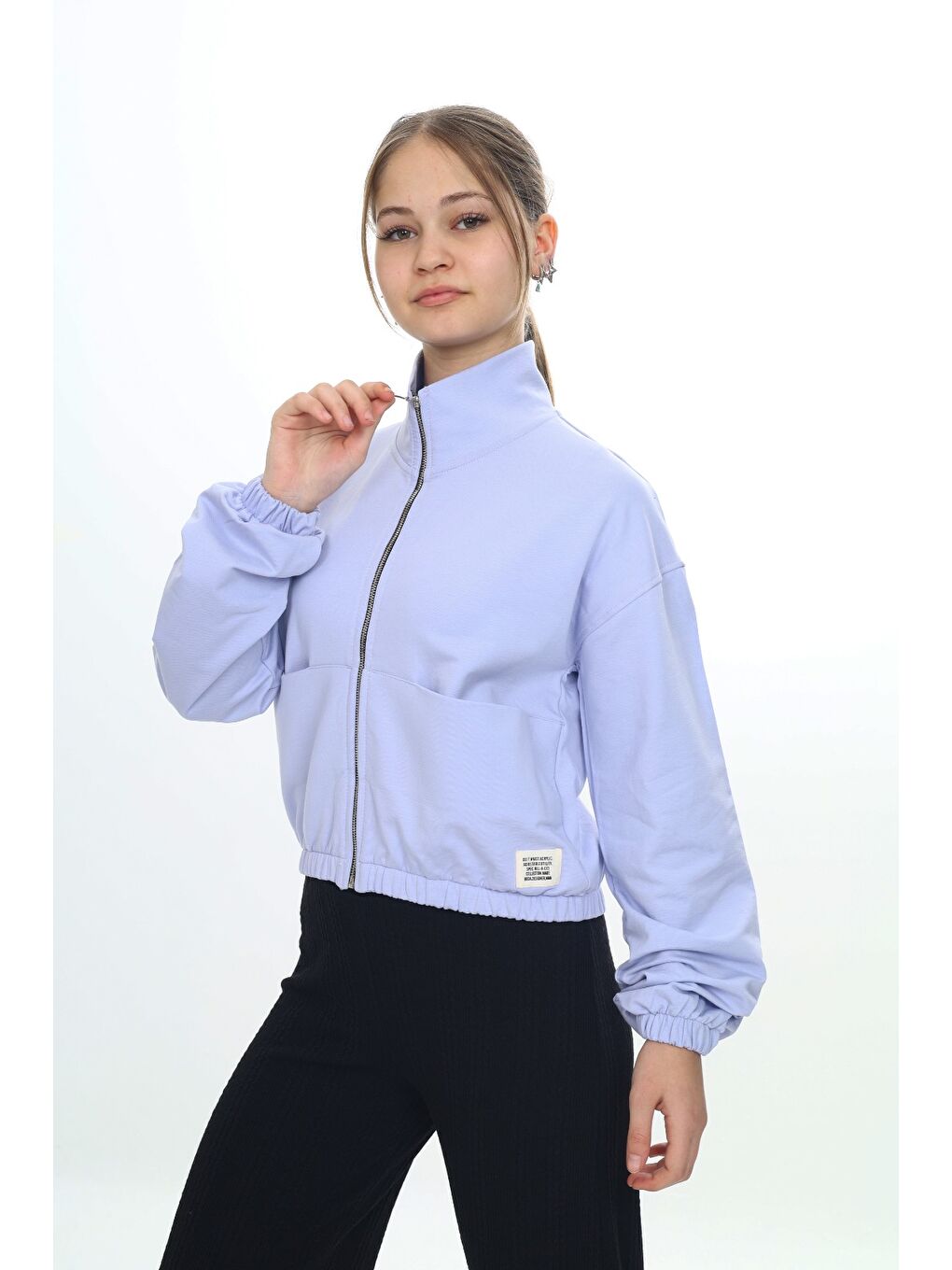 Lila Kız Çocuk Hırka-4