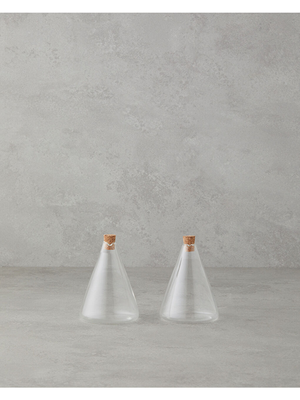 Renksiz Simple Cam 2'li Yağlık - Sirkelik 180 ml Şeffaf