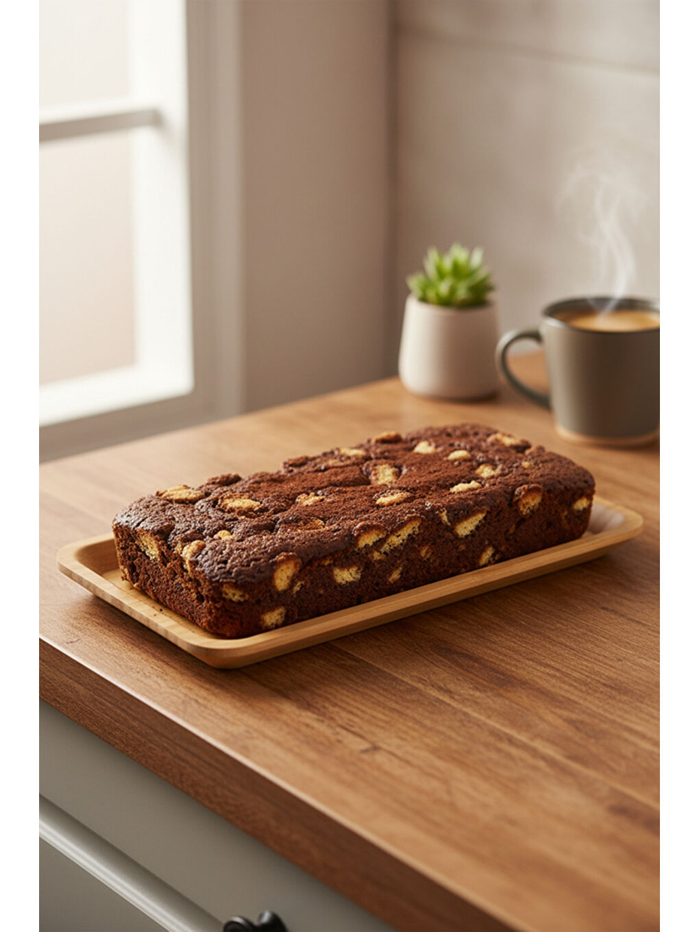 Bej Espresso Tepsi Küçük B2299-4