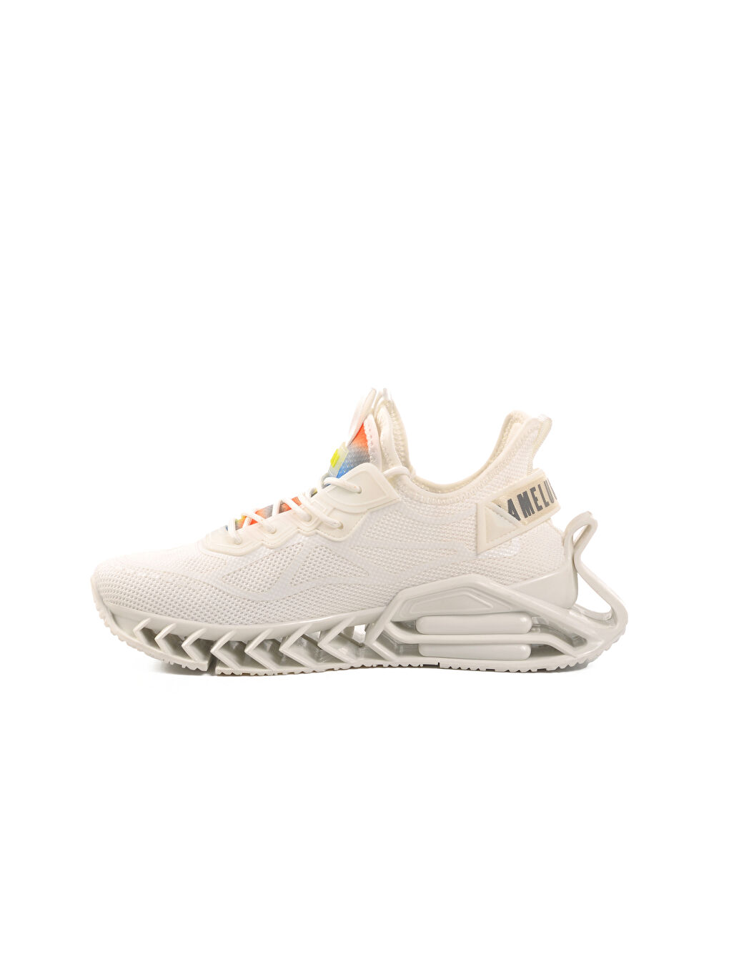 Beyaz Fileli Hava Alabilen Memory Foam Erkek Sneaker Bright M-1