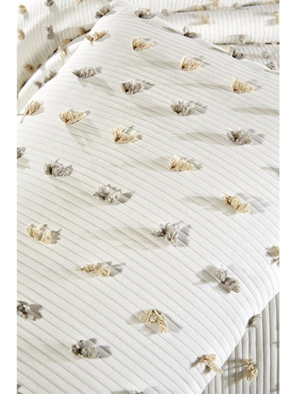 Karışık Elara 3 Parça Çift Kişilik Pike Takımı-6