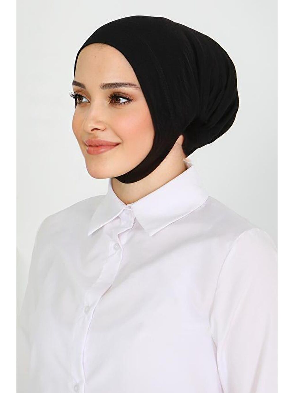 Kaymaz Çene Geçirmeli Penye Bone Siyah - 27622