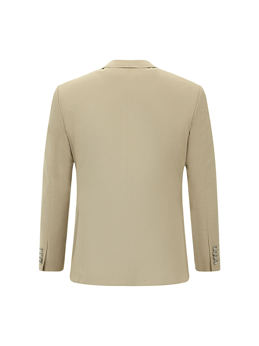 Bej Super Slim Fit Ekstra Dar Kesim Desenli Beli Lastikli İpli Spor Takım Elbise-2